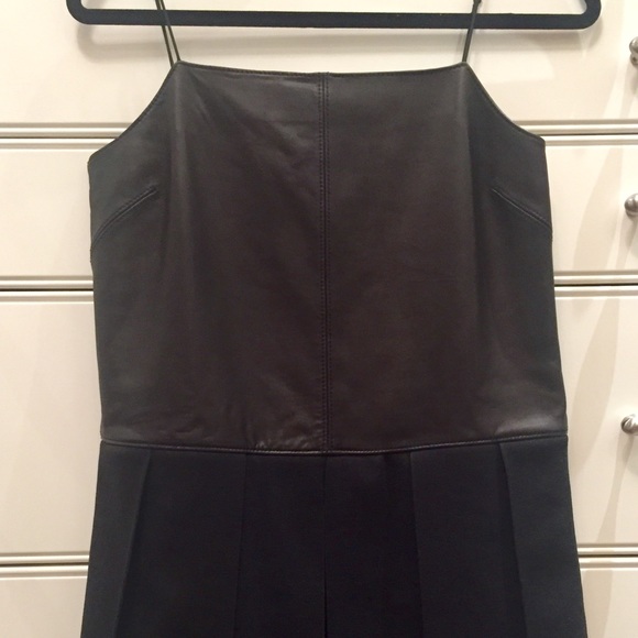NWOT RAG & BONE leather & fabric dress - Picture 2 of 8
